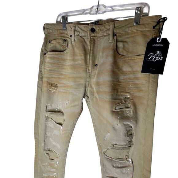 💎✨ORIGINAL✨💎New w/ TAG Prps Cream Jeans - Picture 4 of 10